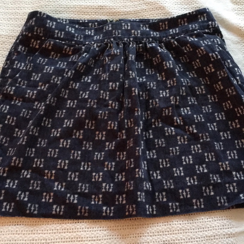 Blue mini skirt